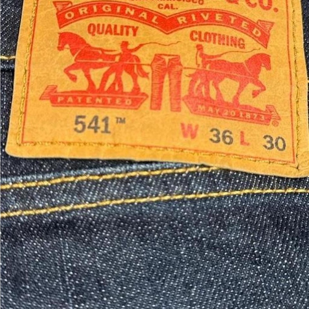 Levi's Men's Dark Blue Straight Jeans - Picture 6 of 6